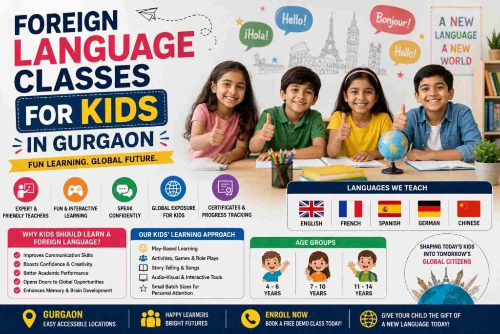 foreign language classes for kids in Gurgaon